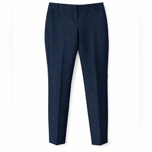 Express Navy Blue Patterned Ankle Trousers Size 0 Career Work Pants